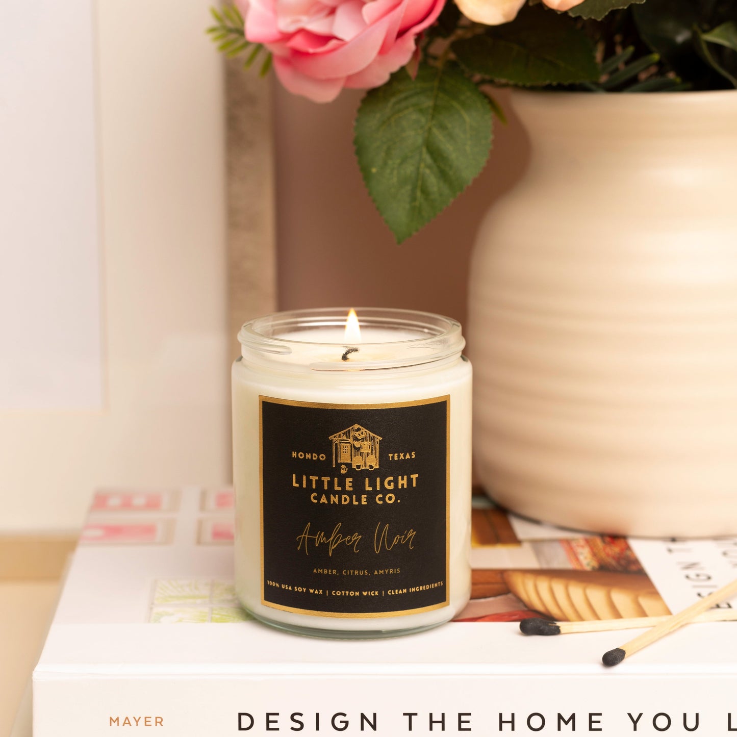 Amber Noir Jar