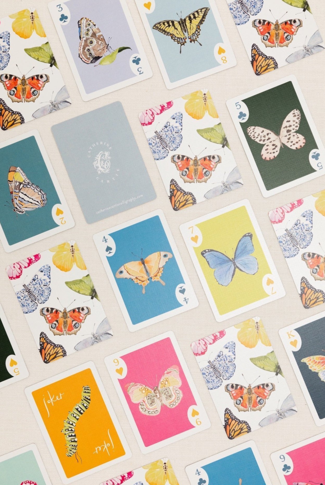 Butterfly Playing Cards with Acrylic Box