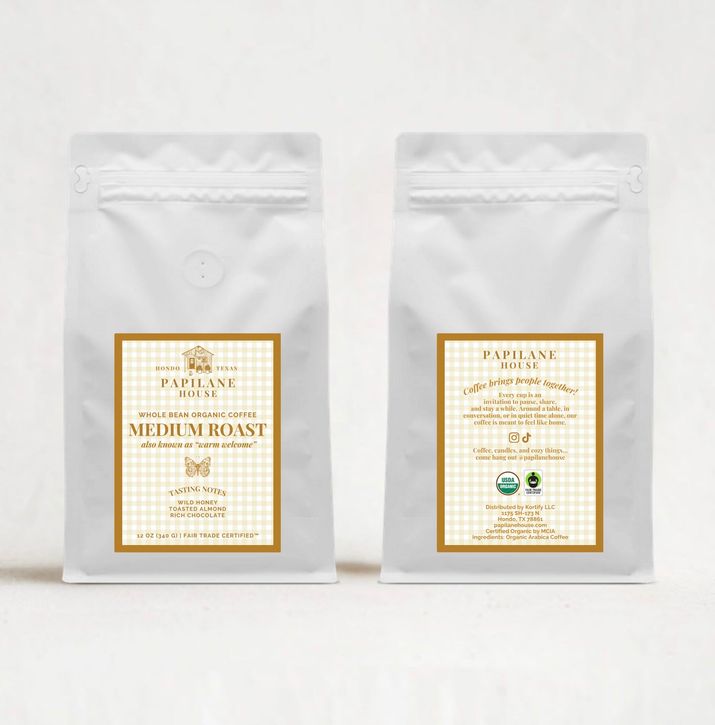 “Warm Welcome” Medium Roast Organic Coffee