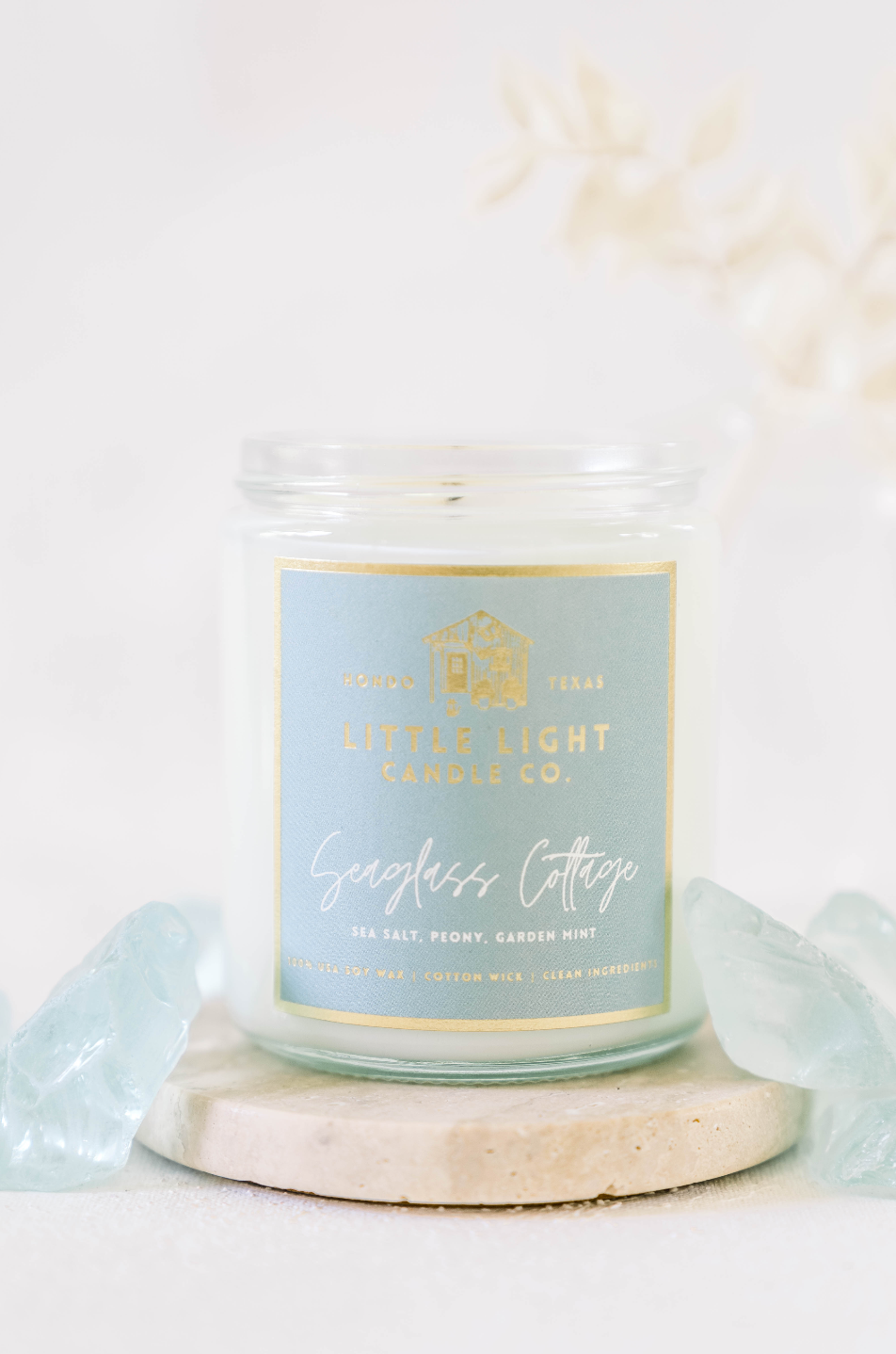 Seaglass Cottage Jar