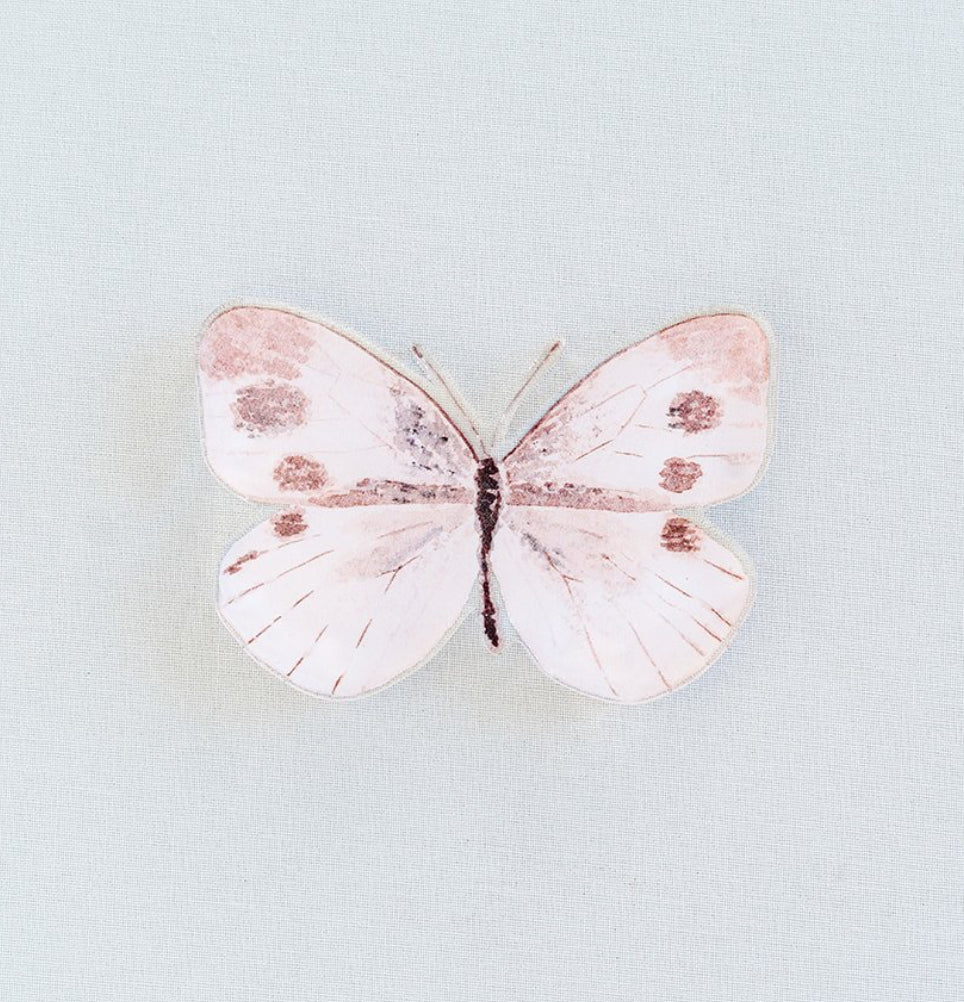 Neutral Butterfly Acrylic Art Block