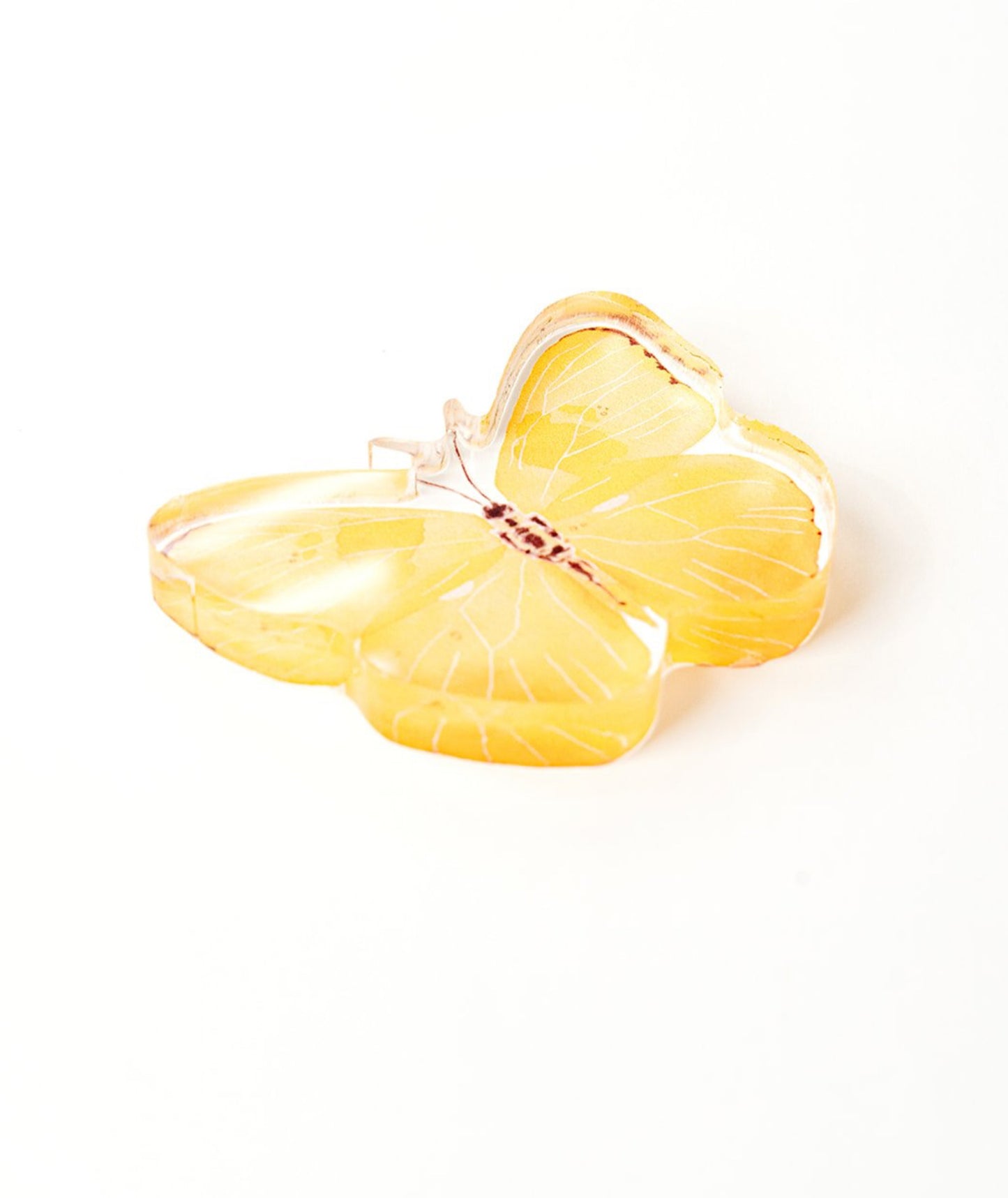 Yellow Butterfly Acrylic Art Block