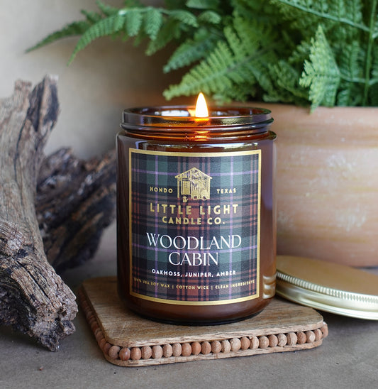 Woodland Cabin Jar