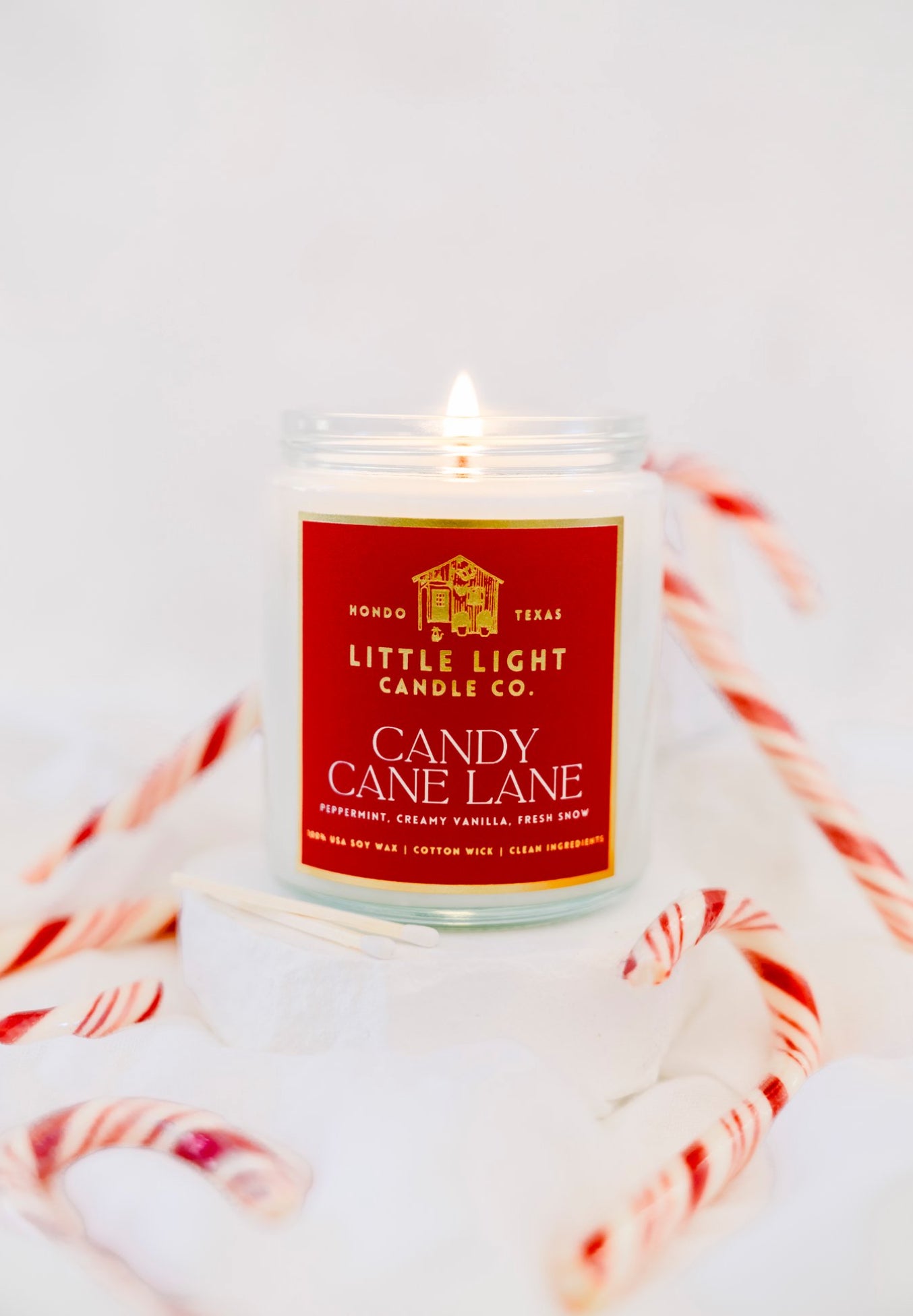 Candy Cane Lane Jar
